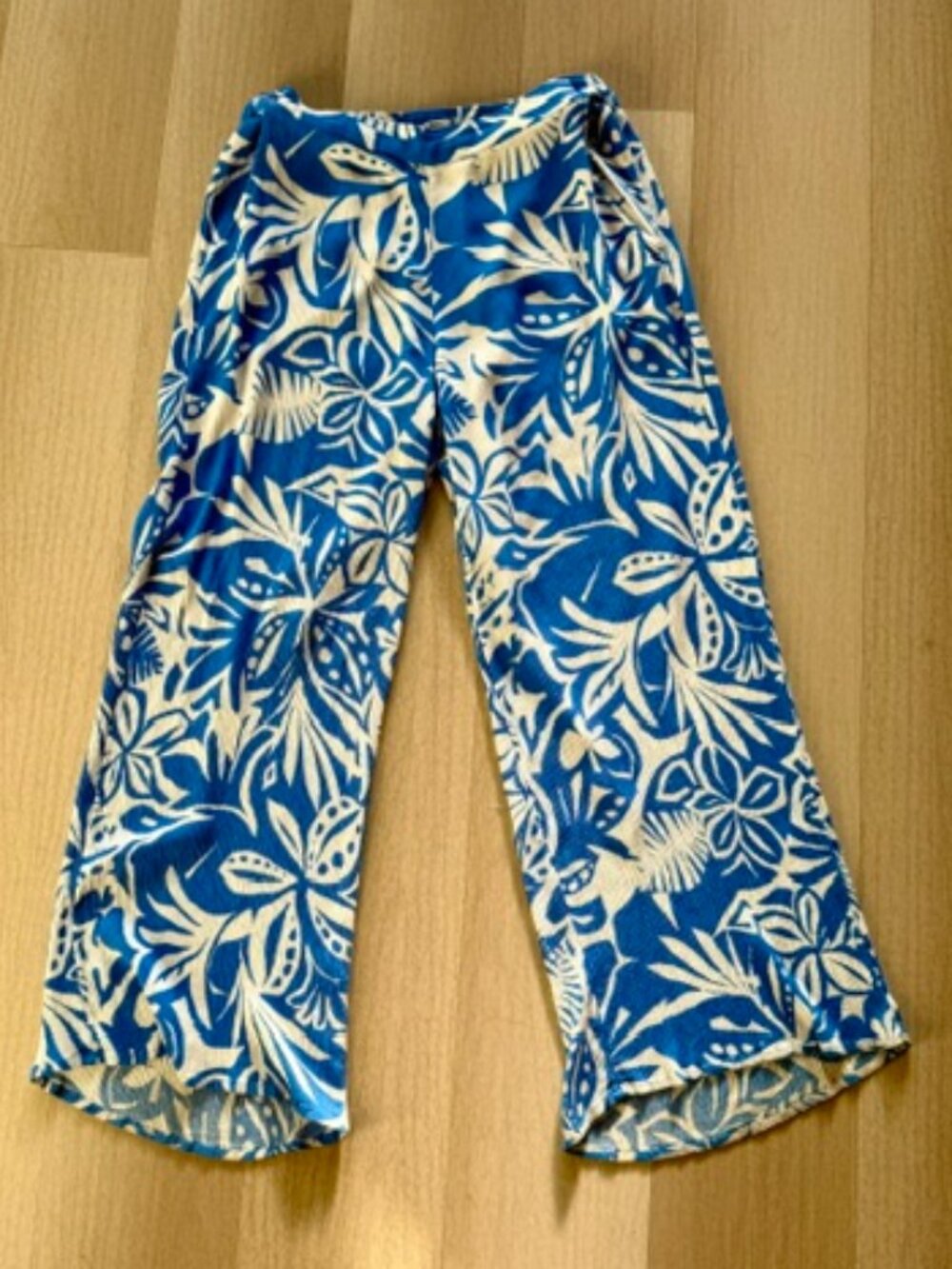 ROXY Midnight New Avenue Wide-Leg Pants Large - Picture 3 of 5